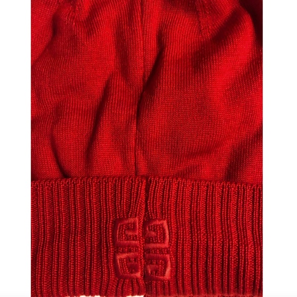 Givenchy Embroidered Logo Wool Beanie \'Red\' main image 8